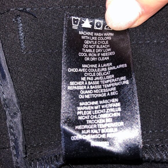 Adrianna Papell Pants Straight Leg Mid Rise Black Career Trouser Womens Size 12 - Picture 9 of 10